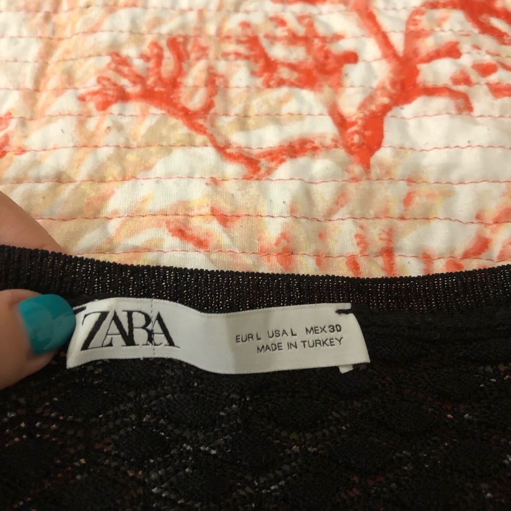Zara see through crop top